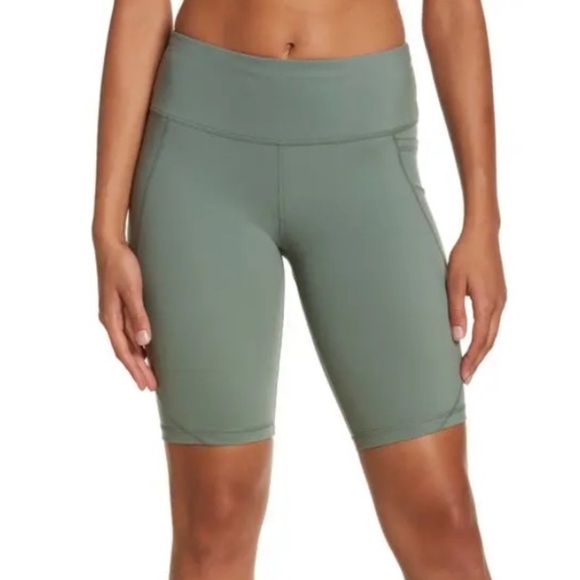 Sweaty Betty Pants - Sweaty Betty Power 9” Biker Shorts sage heath green Size L